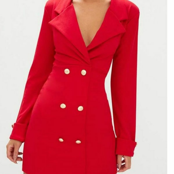 Red blazer dress - Picture 4 of 4